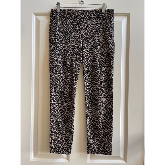 J. Crew Leopard-print Winnie pant in stretch cotton - Picture 2 of 7
